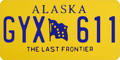 AK license plate GYX611