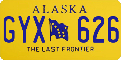 AK license plate GYX626