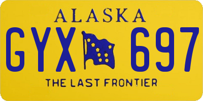 AK license plate GYX697