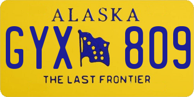 AK license plate GYX809
