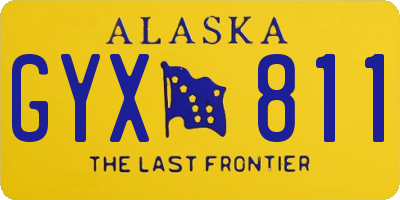 AK license plate GYX811