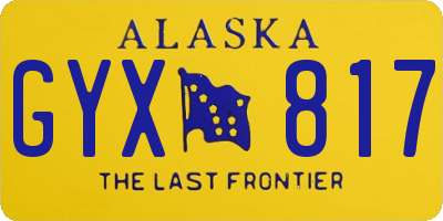 AK license plate GYX817