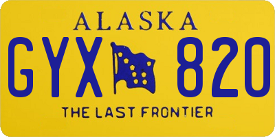 AK license plate GYX820