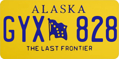 AK license plate GYX828