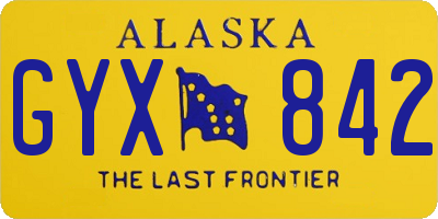 AK license plate GYX842