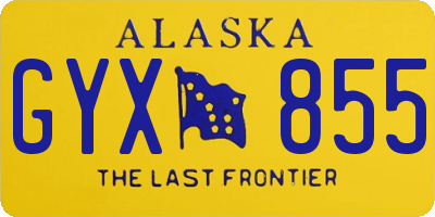 AK license plate GYX855