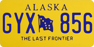 AK license plate GYX856