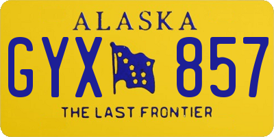 AK license plate GYX857