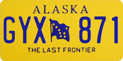 AK license plate GYX871