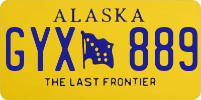 AK license plate GYX889