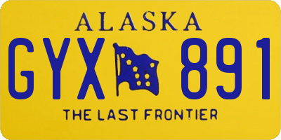 AK license plate GYX891