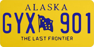 AK license plate GYX901