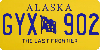 AK license plate GYX902