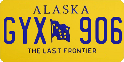 AK license plate GYX906