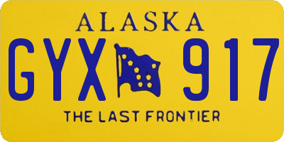AK license plate GYX917