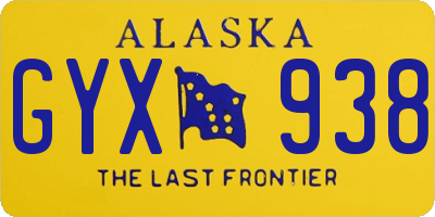 AK license plate GYX938