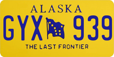 AK license plate GYX939