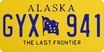 AK license plate GYX941