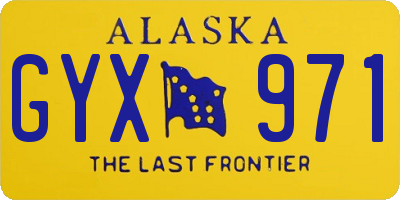 AK license plate GYX971