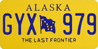AK license plate GYX979