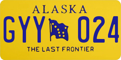 AK license plate GYY024