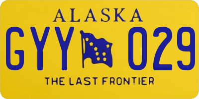 AK license plate GYY029