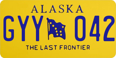 AK license plate GYY042