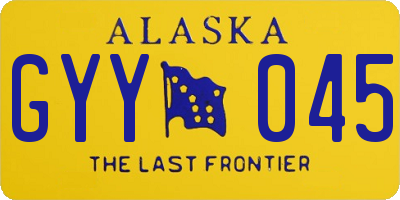 AK license plate GYY045