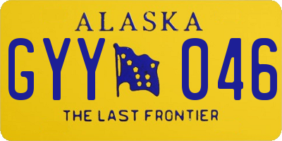 AK license plate GYY046