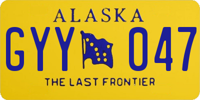 AK license plate GYY047