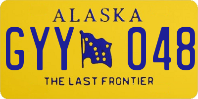 AK license plate GYY048