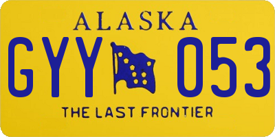 AK license plate GYY053