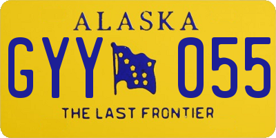 AK license plate GYY055