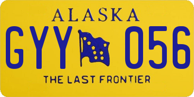 AK license plate GYY056