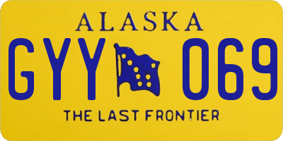 AK license plate GYY069