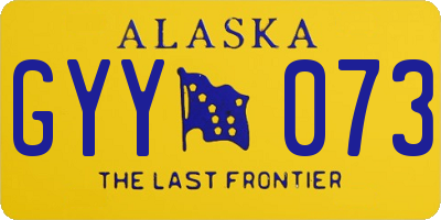 AK license plate GYY073