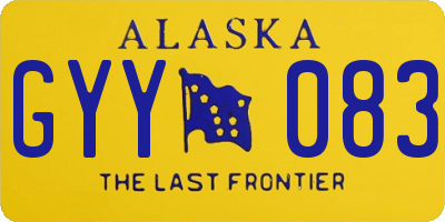 AK license plate GYY083