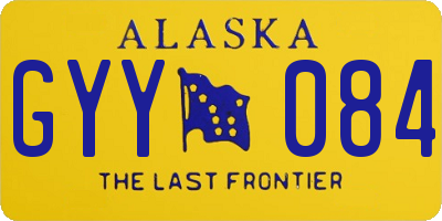 AK license plate GYY084
