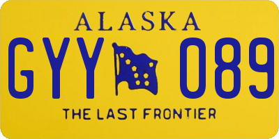AK license plate GYY089