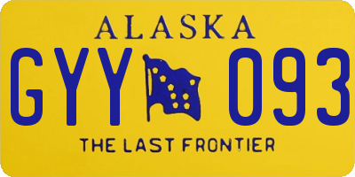AK license plate GYY093