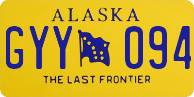 AK license plate GYY094
