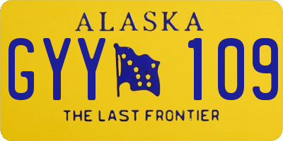 AK license plate GYY109