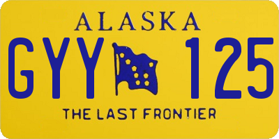 AK license plate GYY125