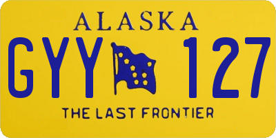 AK license plate GYY127