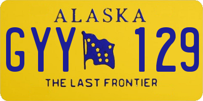 AK license plate GYY129