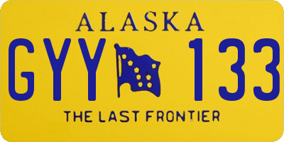 AK license plate GYY133