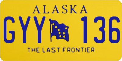 AK license plate GYY136
