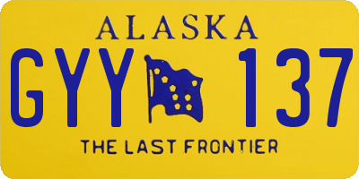 AK license plate GYY137