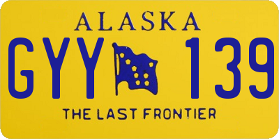 AK license plate GYY139