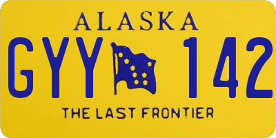 AK license plate GYY142